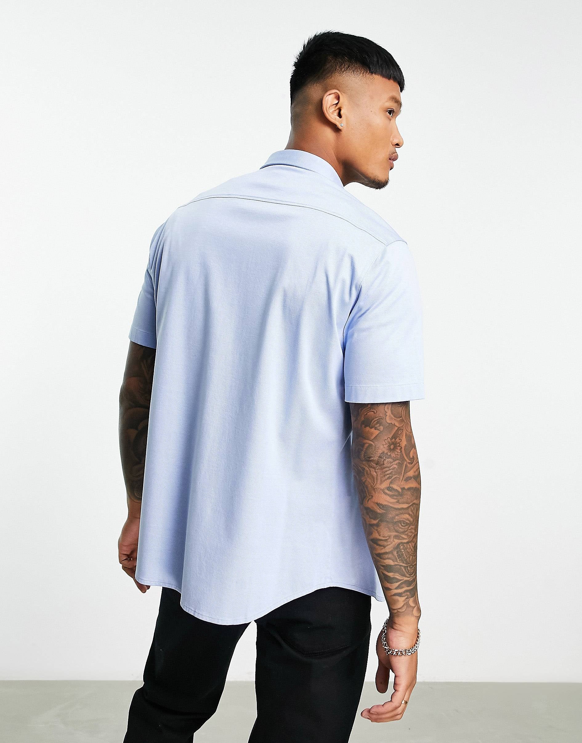 BOSS Green Biadia shirt light blue