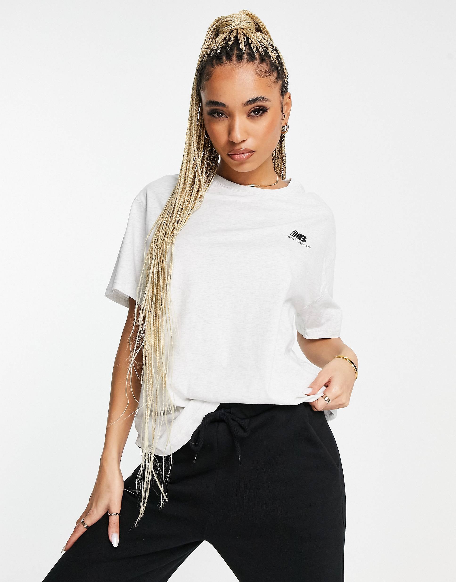 New Balance unisex logo t-shirt grey