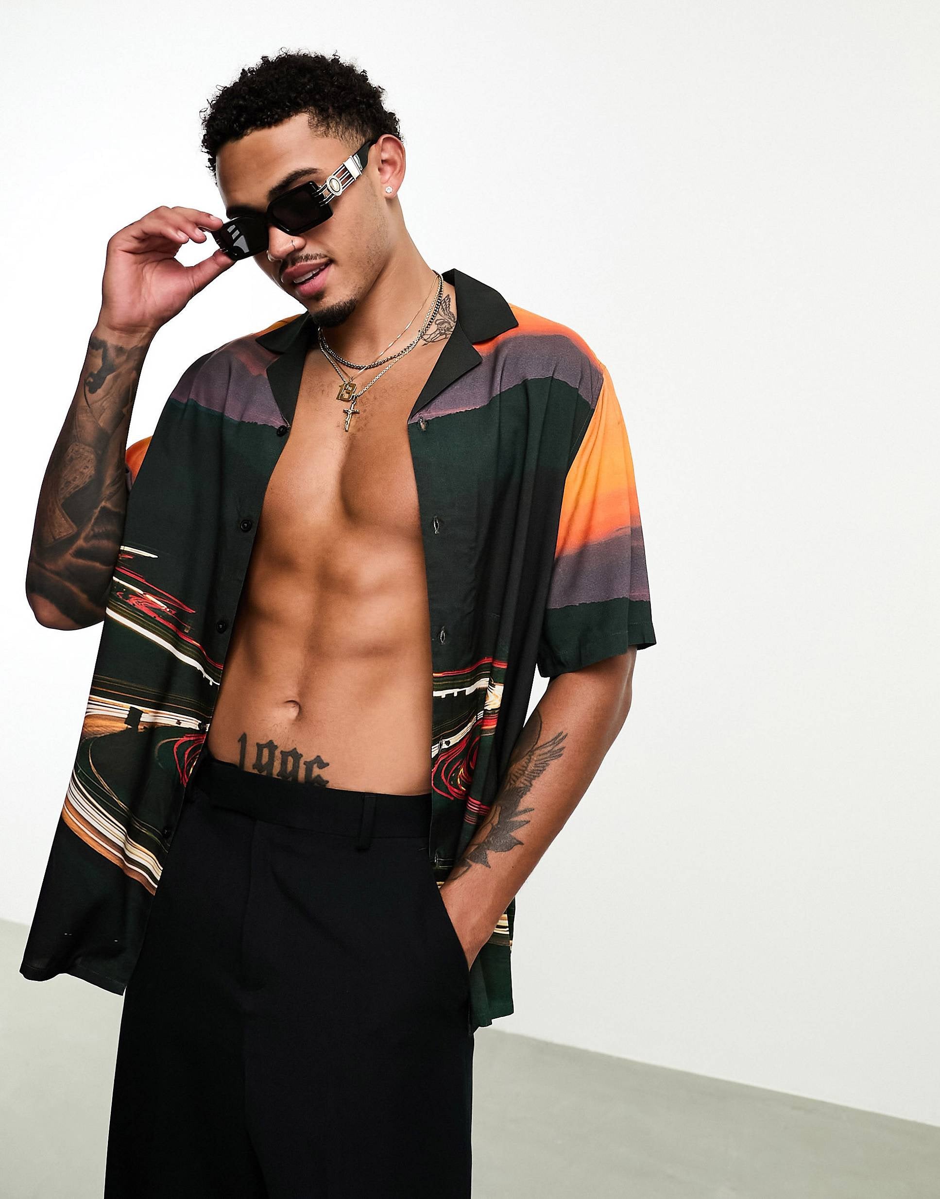 DESIGN relaxed revere shirt placement