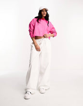 Load image into Gallery viewer, BOSS Eflam logo arm hoodie pink