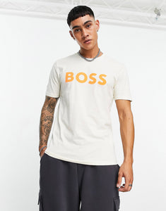 BOSS Orange Thinking t-shirt light beige
