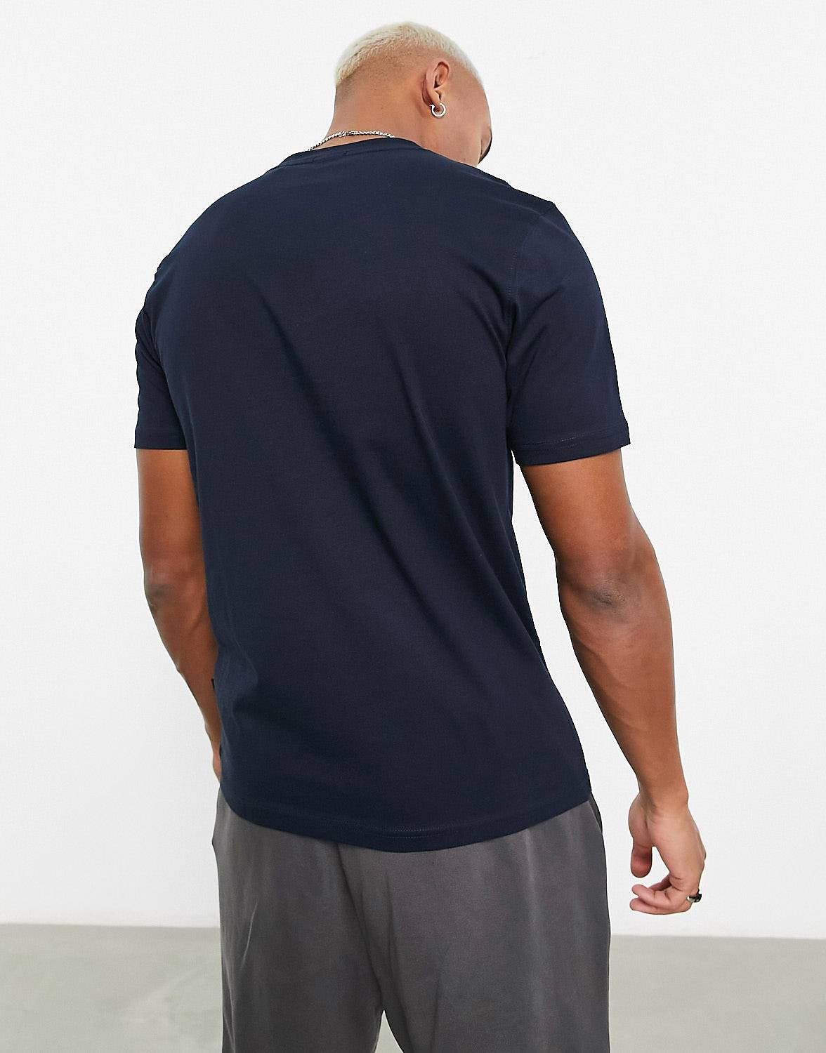 BOSS Orange TeeArt large logo relaxed fit t-shirt navy