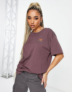 New Balance unisex logo t-shirt mauve