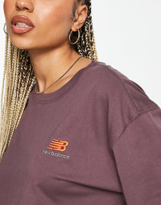 New Balance unisex logo t-shirt mauve