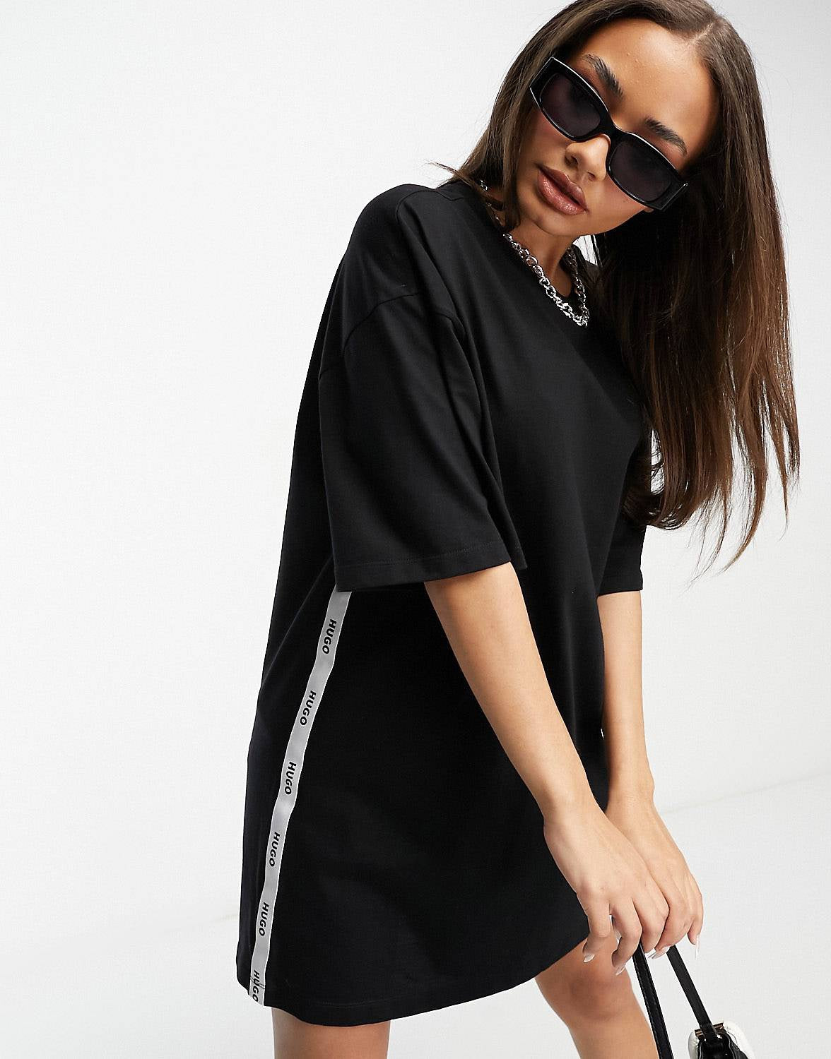 HUGO Nashonda t-shirt dress black