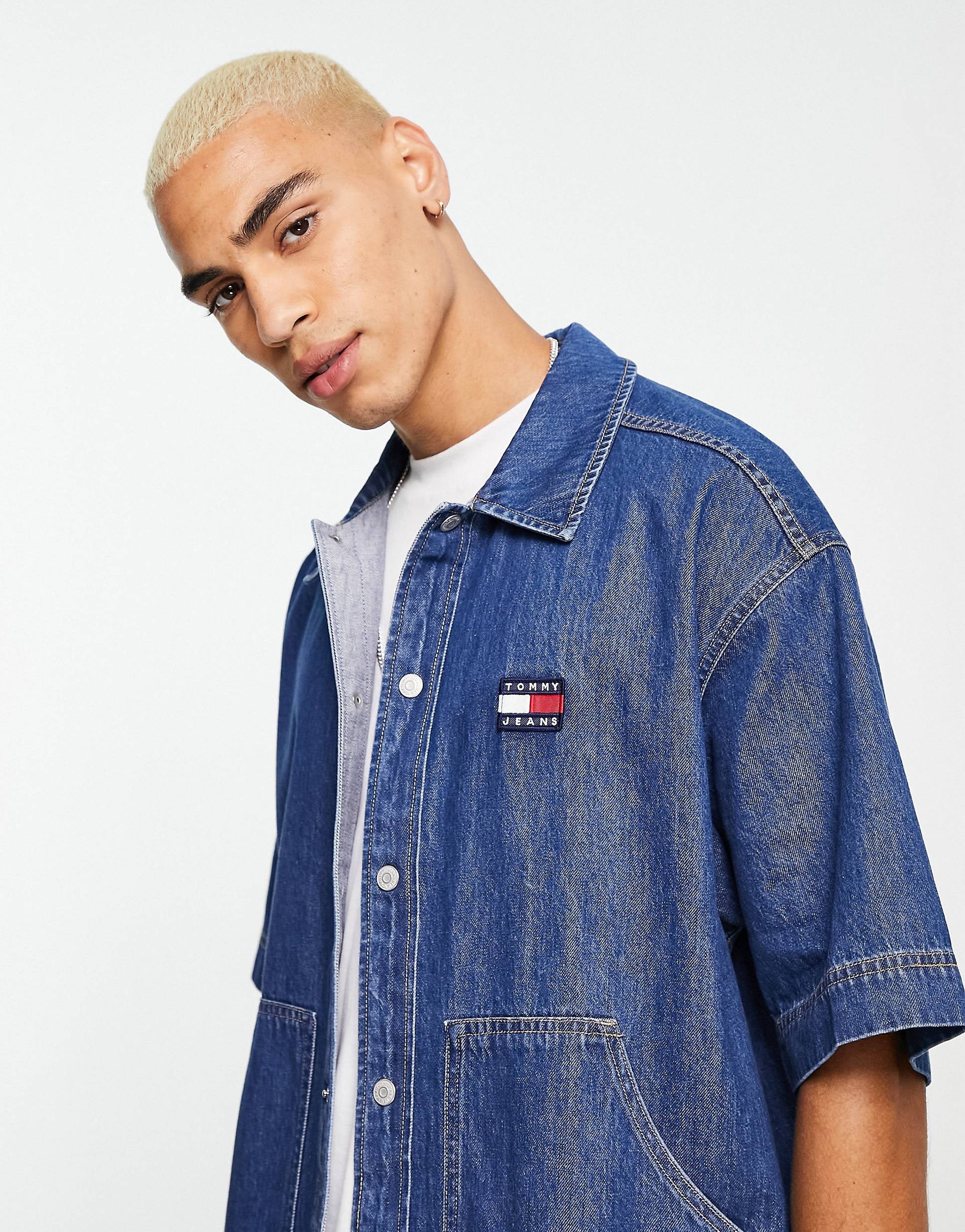 Tommy Jeans denim shirt blue