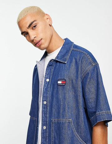 Tommy Jeans denim shirt blue