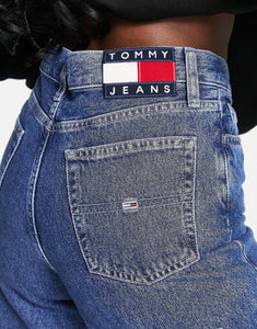 Tommy Jeans high rise wide leg jeans mid wash