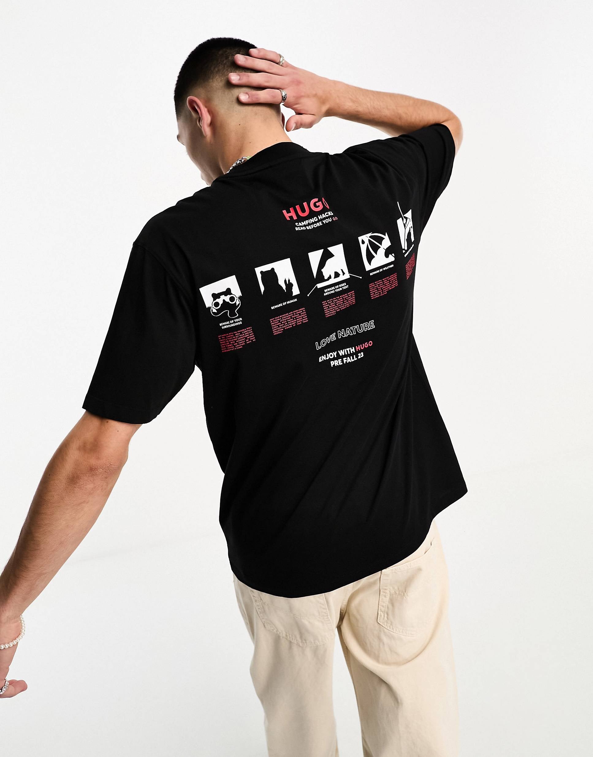HUGO Dampeggio t-shirt black
