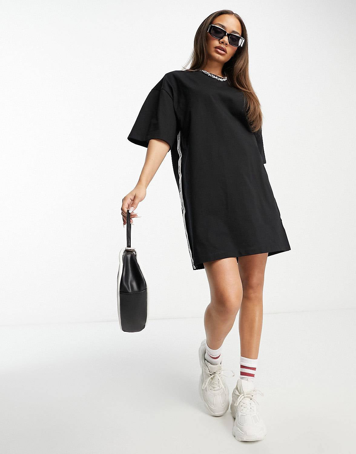 HUGO Nashonda t-shirt dress black