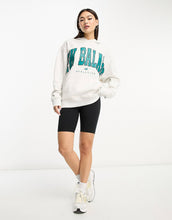 Load image into Gallery viewer, New Balance large logo hoodie grey