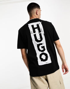 HUGO Danden relaxed fit t-shirt black