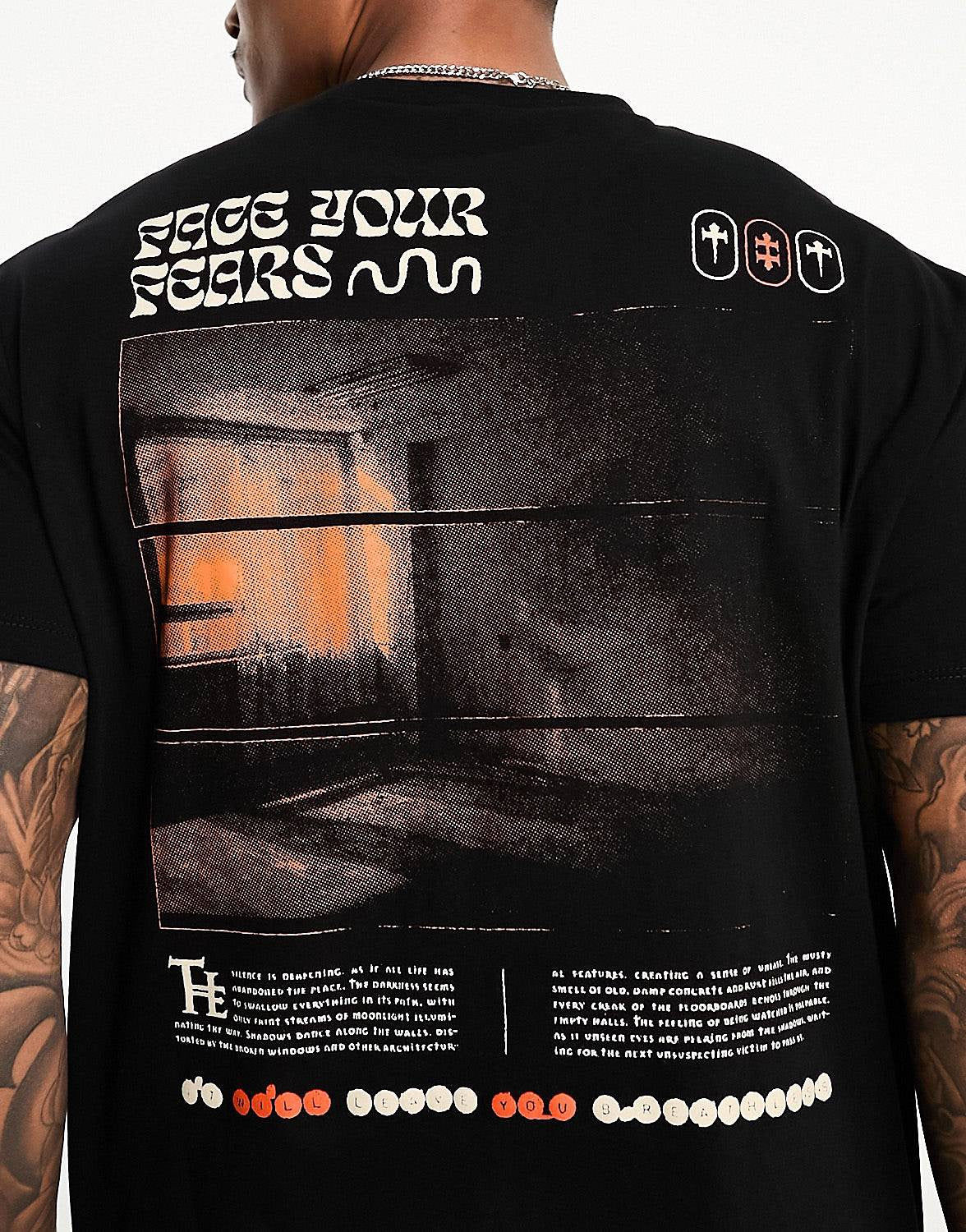 DESIGN relaxed t-shirt black scene
