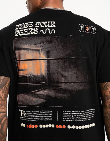 DESIGN relaxed t-shirt black scene