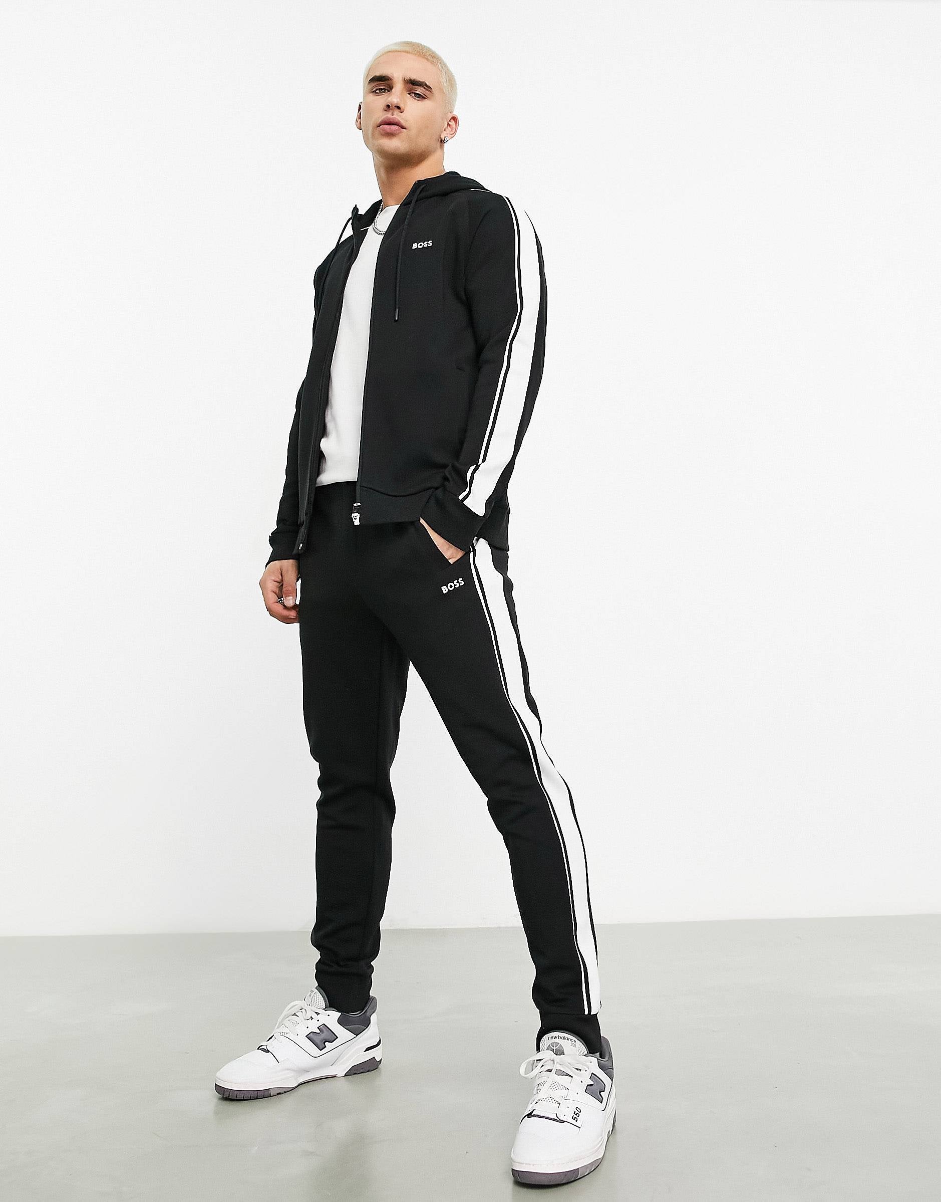 BOSS Green regular fit tracksuit set black