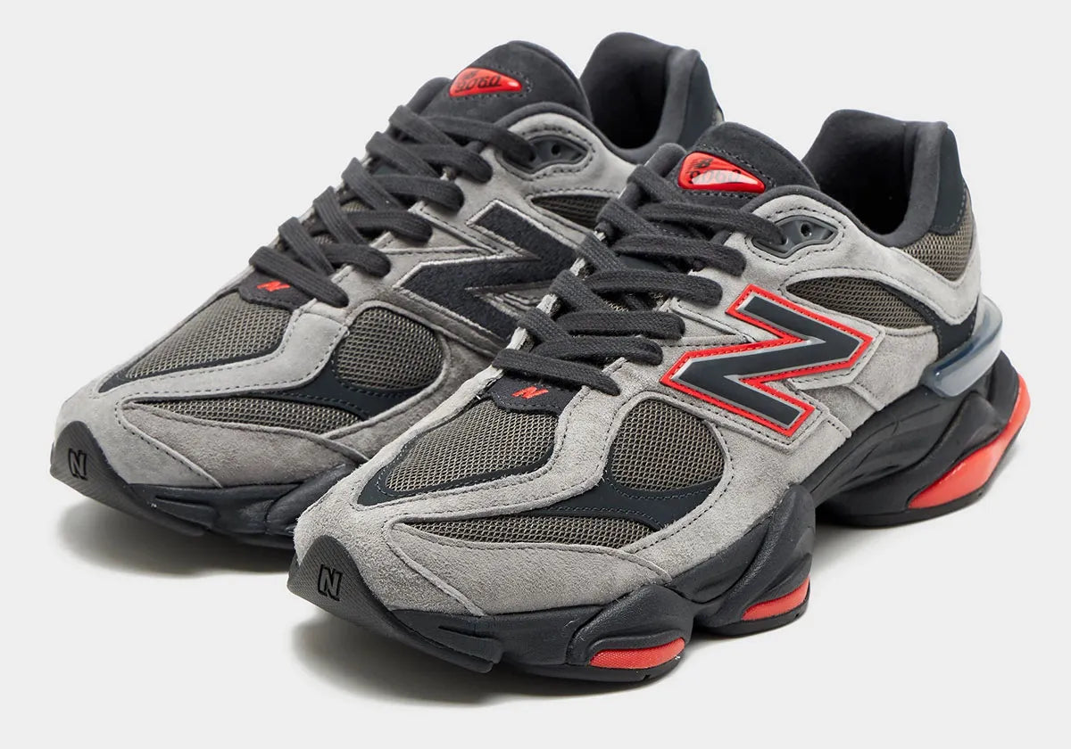 New Balance 9060 Grey Black Red