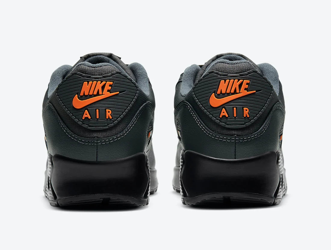 Nike Air Max 90 Iron Grey Black Total Orange