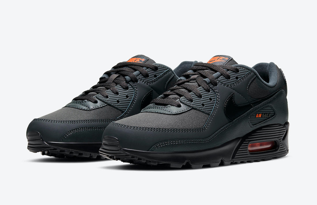 Nike Air Max 90 Iron Grey Black Total Orange