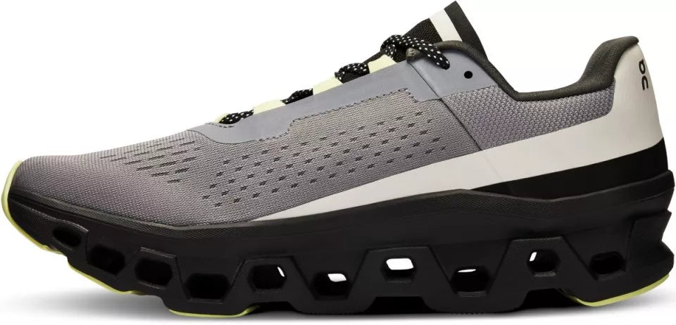 On Running Cloudmonster Silver Fossil