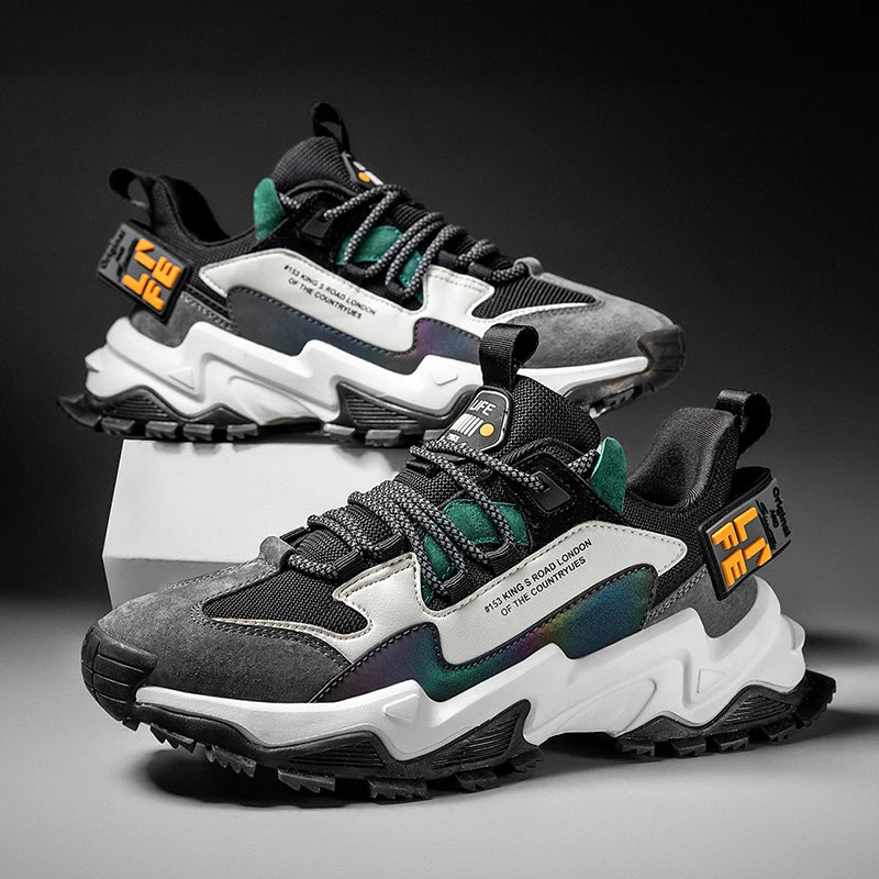 Life Chunky Sneakers Black Green