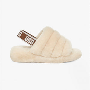 UGG FLUFF YEAH Slide Slippers Natural