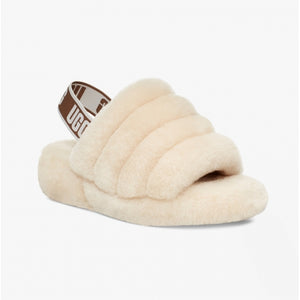 UGG FLUFF YEAH Slide Slippers Natural