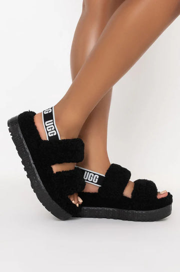 UGG Oh Fluffita Platform Slingback Slippers