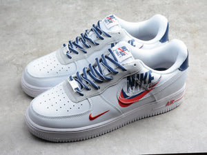 Nike Air Force 1 Double Nike Swoosh White Blue