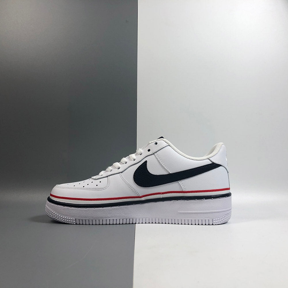 Nike Air Force 1 Low White Blue Red Ribbon