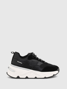 Diesel Chunky Sneakers In Nylon Black