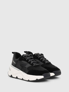 Diesel Chunky Sneakers In Nylon Black