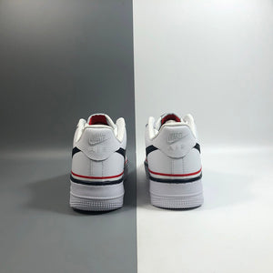 Nike Air Force 1 Low White Blue Red Ribbon