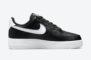 Nike Air Force 1 Essential Black Gold Mini Swoosh