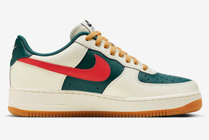 Nike Air Force 1 Sail Green Red