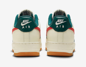 Nike Air Force 1 Sail Green Red