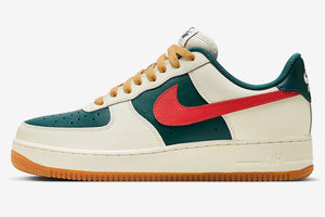 Nike Air Force 1 Sail Green Red