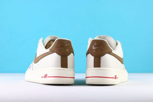 Nike Air Force 1 White/Ale Brown – University Red