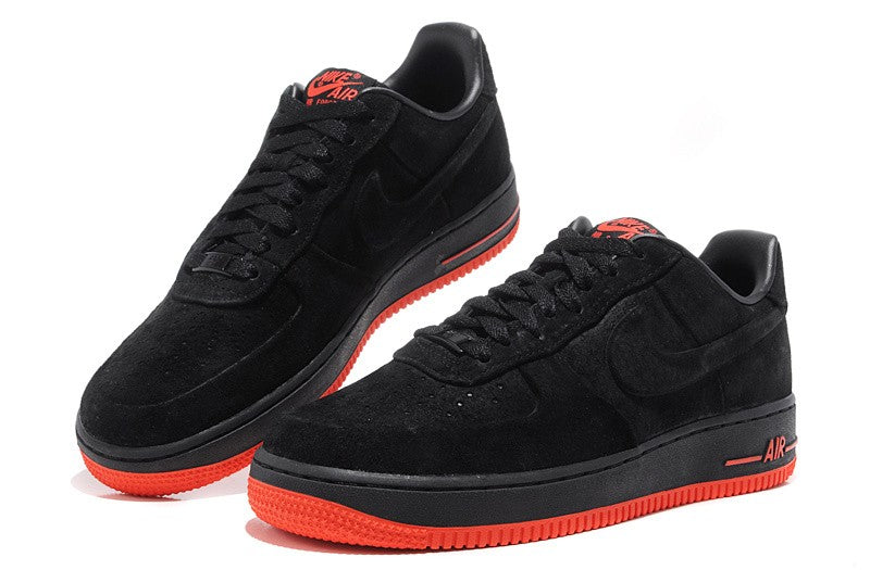 Nike Air Force 1 Low Suede Black Orange