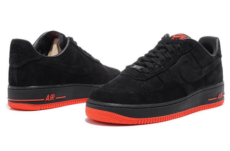 Nike Air Force 1 Low Suede Black Orange