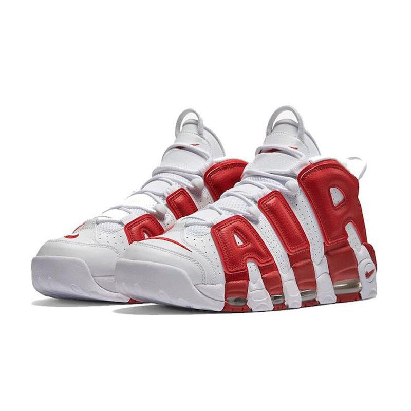 Nike Air More Uptempo White & Red