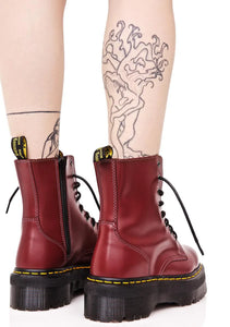 Dr. Martens Jadon Boot Platforms Cherry Red