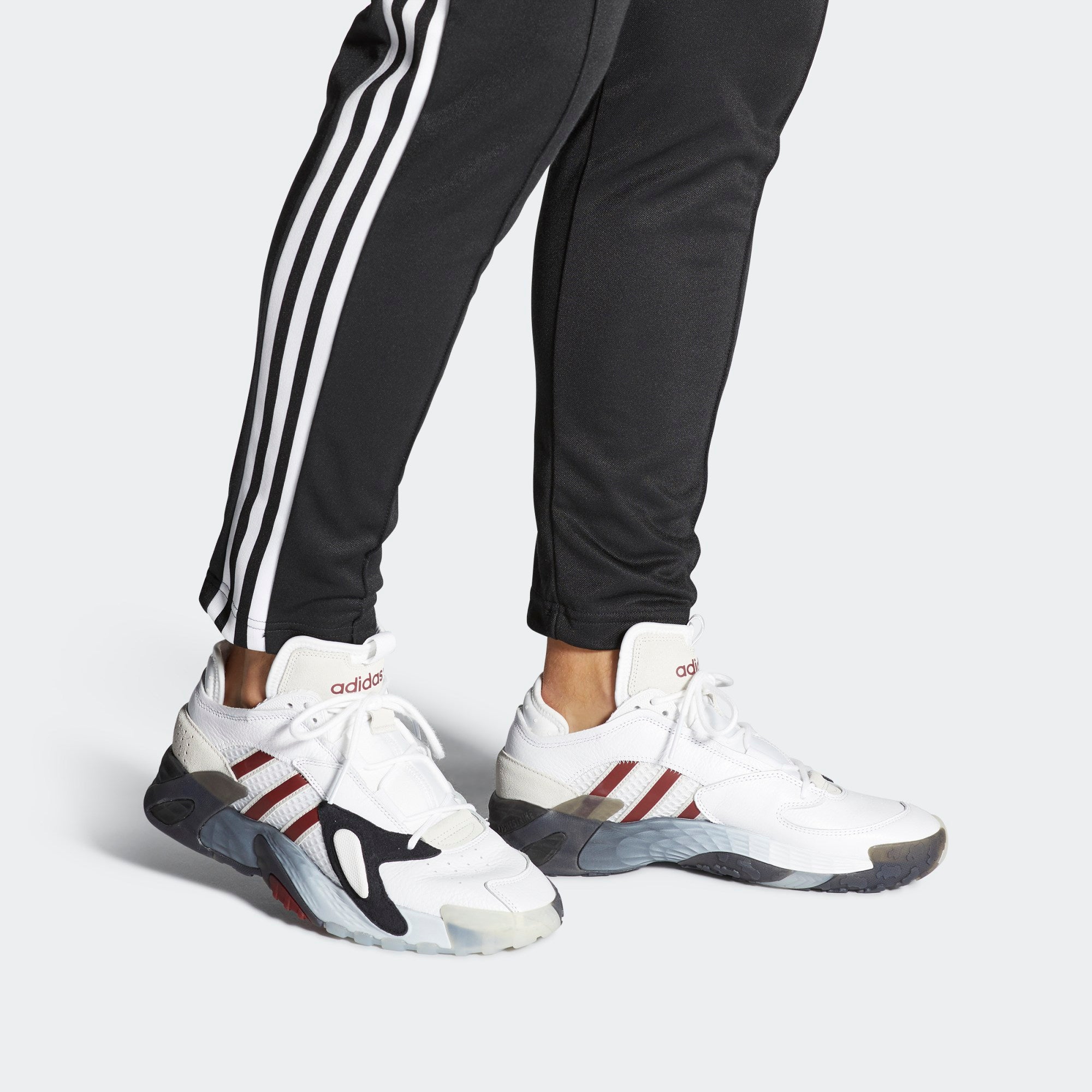 adidas Streetball  White Burgundy