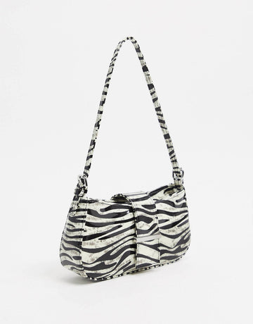 Çantë 90s in glow in the dark zebra print