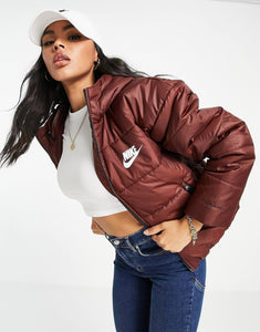 Nike classic padded jacket burgundy