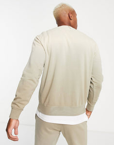 Nike french terry sweat beige ombre effect