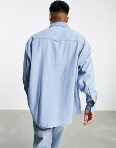 Extreme oversized vintage denim shirt