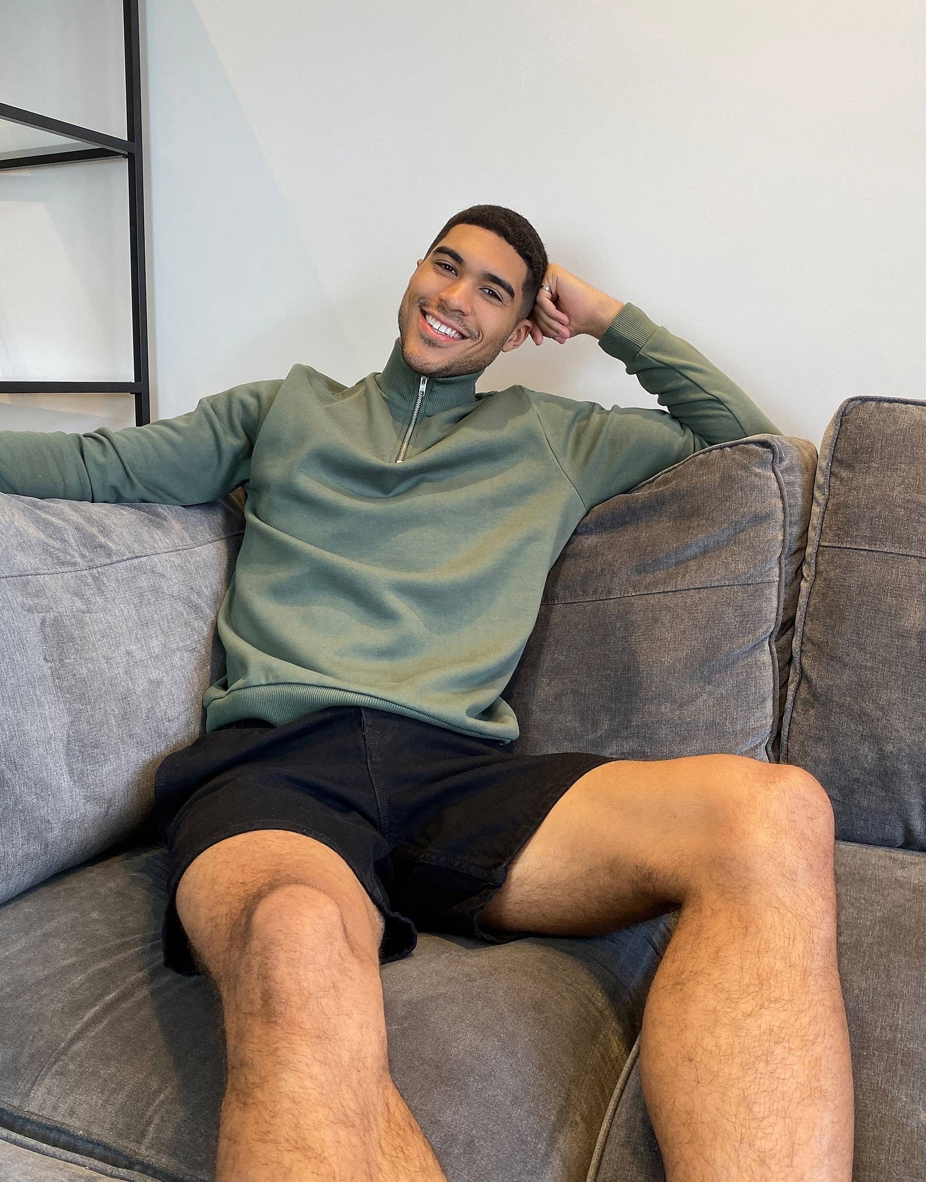 Duks Half zip - Khaki