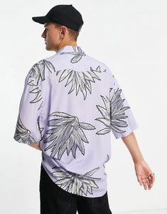 Topman floral shirt lilac