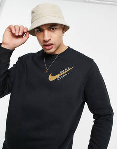 Nike sweatshirt black and gold