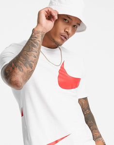 Nike Swoosh t-shirt white red